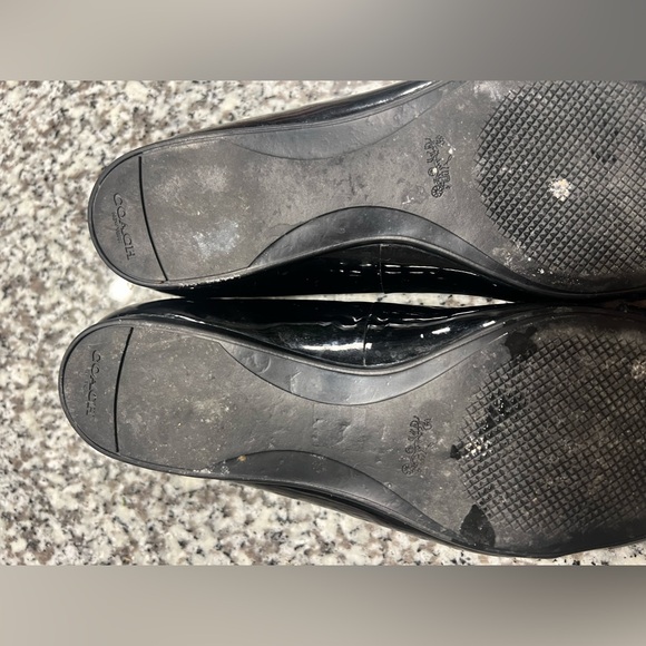 Coach Patent Leather Ballet Flats Size 8 - Picture 4 of 7